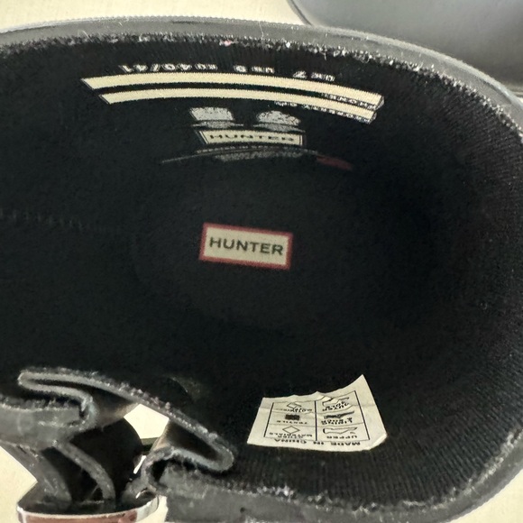 NWOT Hunter Refined Black Stud Short Boots, Size 9 - Never Worn, No Box - Picture 12 of 16